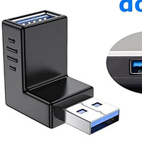 CHEAP 90 Degree USB 3.0 Male to Female Angle Adapterd