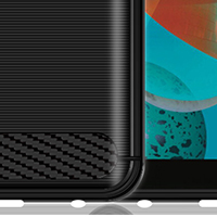 Buy LG K51 LM-K500UM Boost Mobile/T-Mobile/Verizon Carbon Fiber Soft TPU Protective Case BEST