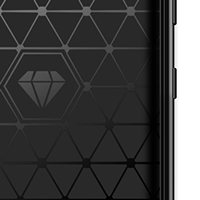 cheap LG K51 LM-K500UM Boost Mobile/T-Mobile/Verizon Carbon Fiber Soft TPU Protective Case