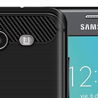 SALE Samsung Galaxy J3 Emerge SM-J327P Sprint/Virgin Mobile/Boost Mobile Carbon Fiber Soft TPU Protective Case