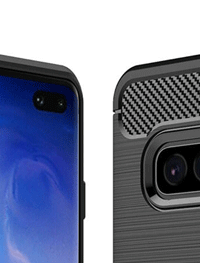 SALE Samsung Galaxy S10 Plus SM-G975 Carbon Fiber TPU Protective Case