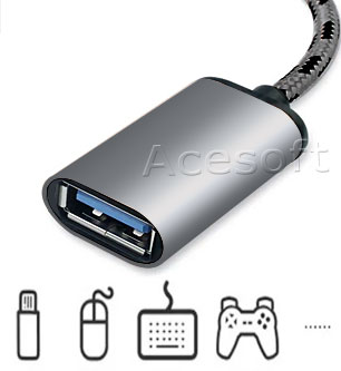 discount Type-C OTG Cable USB3.1 Male To USB2.0 Type-A Female Adapter Connector